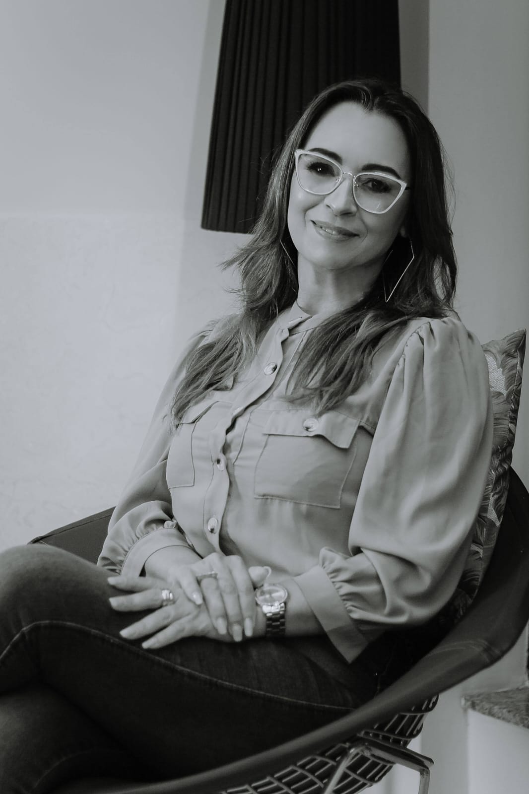 Eunice Reis, mentora e terapeuta, em retrato profissional